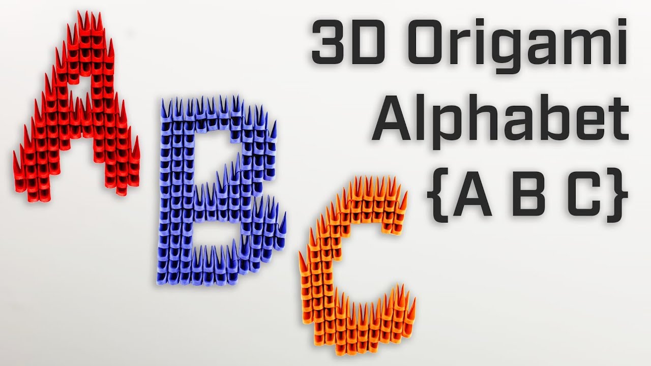 Featured image of post 3D Origami Alphabet Letters