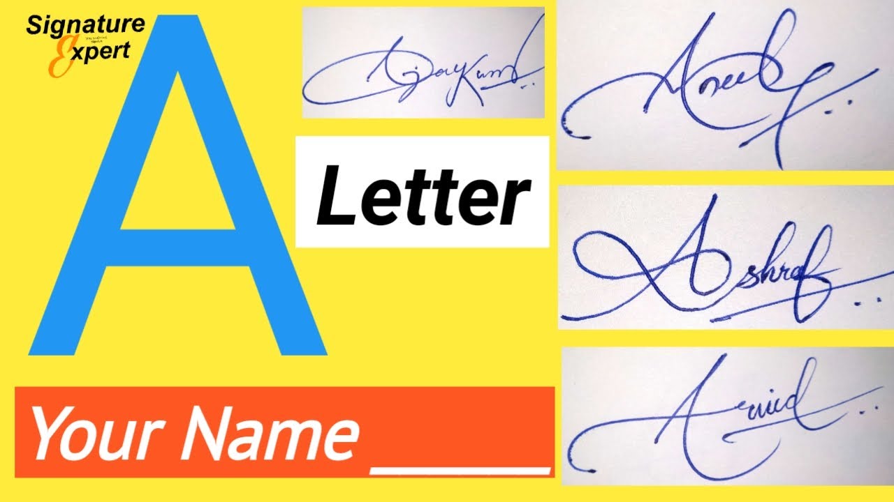 Featured image of post Alphabet Name Signature Style