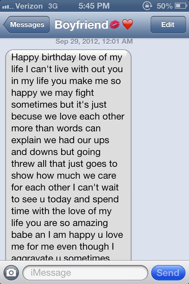 Featured image of post Birthday Text Message For Boyfriend