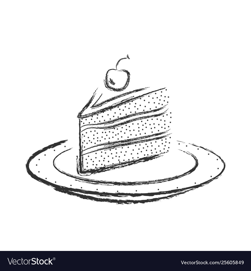 Featured image of post Cake On A Plate Drawing