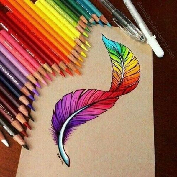 wallpapers Colored Pencil Art Drawing Ideas Color Easy color pencil drawing