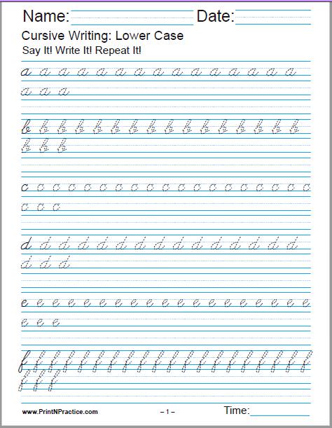 Featured image of post Cursive Writing Pages For Kids
