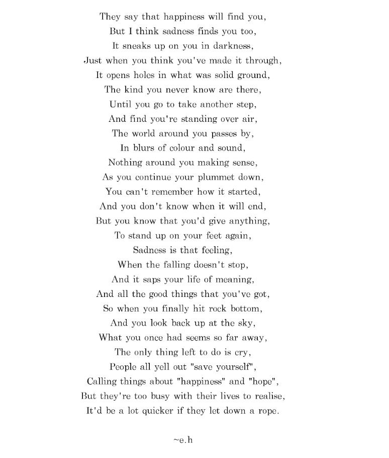 Featured image of post Depression Poems That Make You Cry