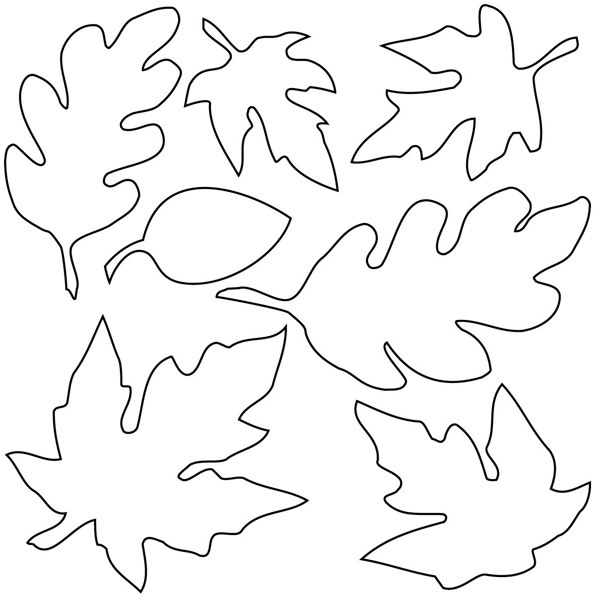 Featured image of post Fall Leaves Clipart Black And White
