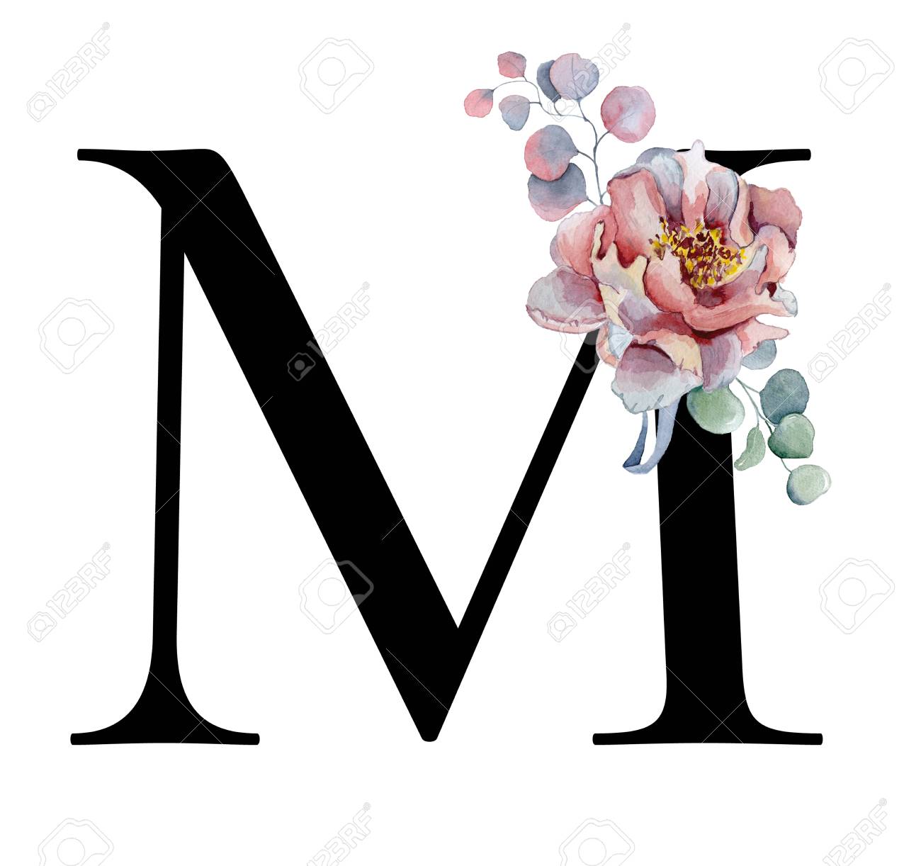 Featured image of post Floral Letter M Decoration