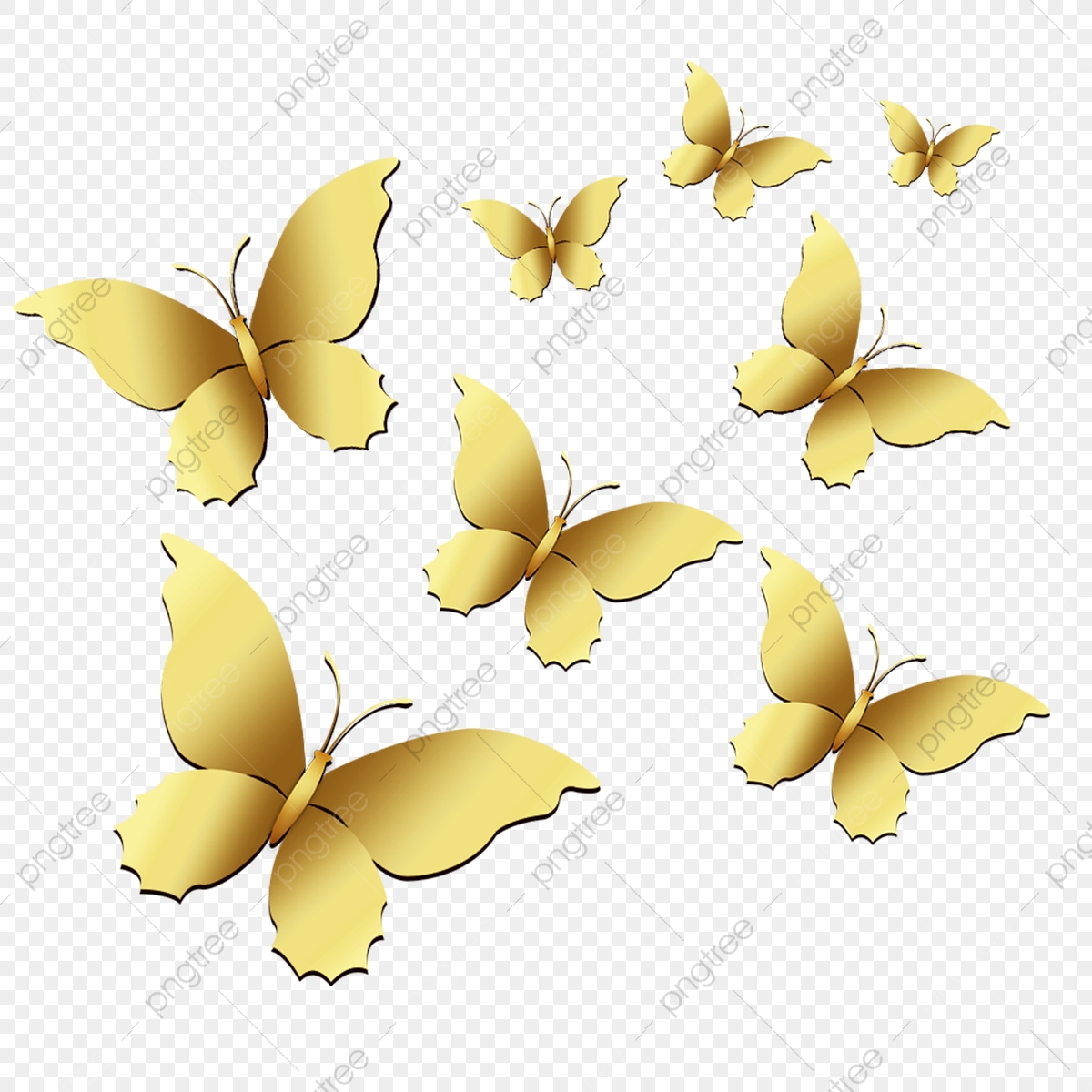 Featured image of post Glowing Gold Butterfly Png