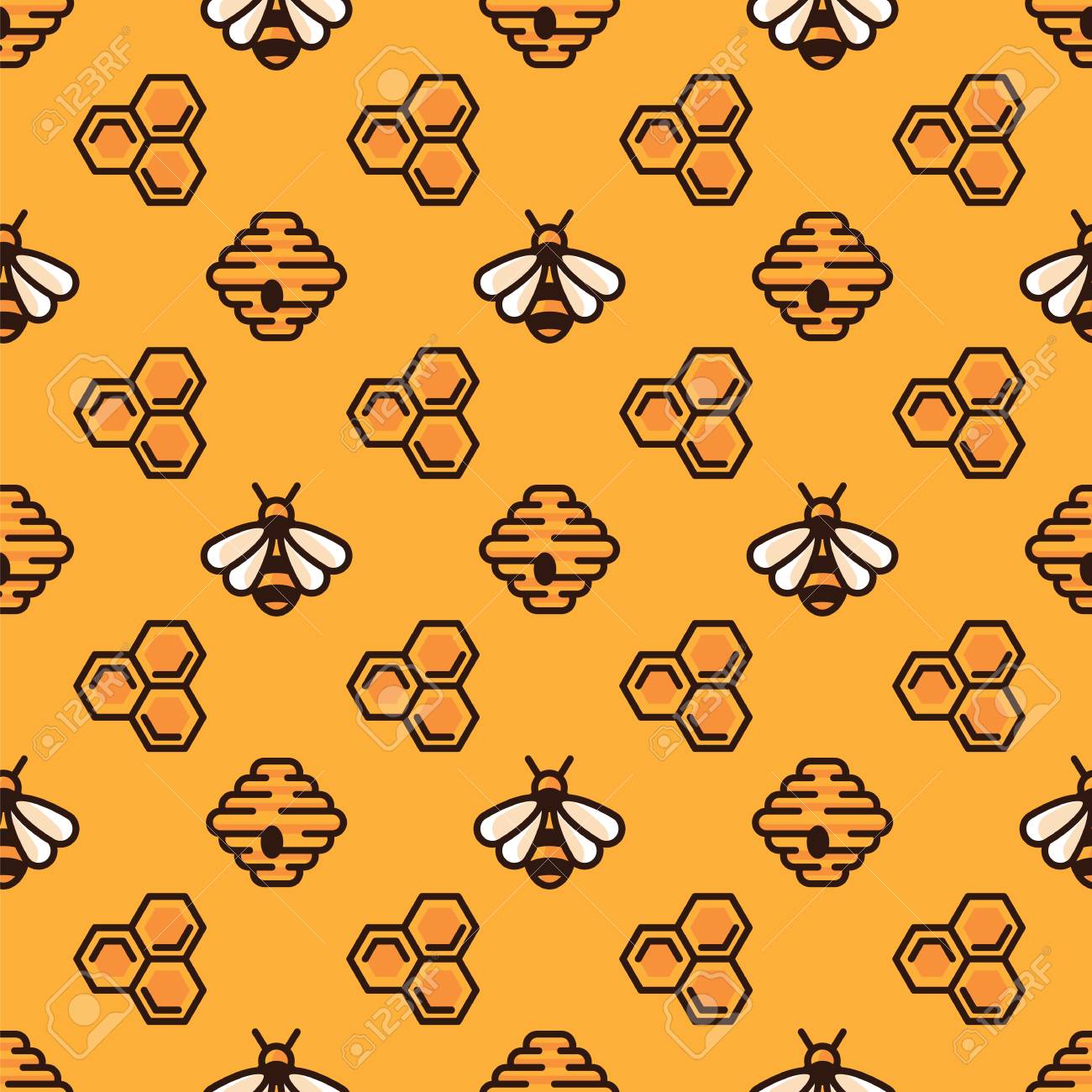 Featured image of post Honey Bee Background Pattern
