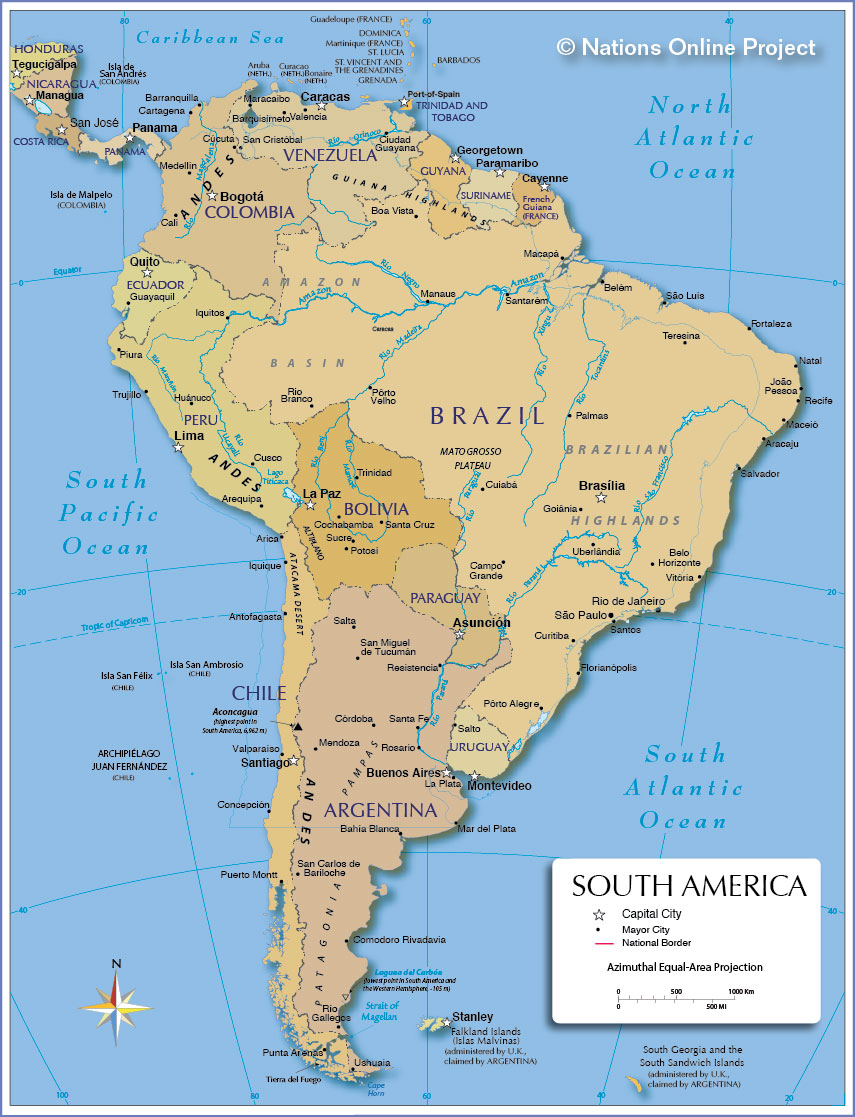 Featured image of post Labeled South America Landmarks Map