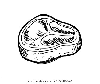 Featured image of post Meat Clipart Black And White
