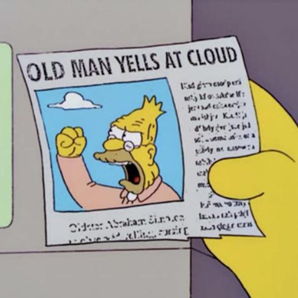 Featured image of post Old Man Shakes Fist At Cloud