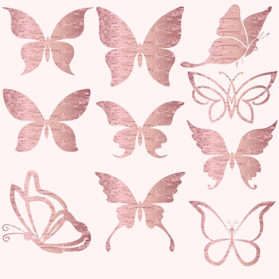 Featured image of post Pink And Gold Butterfly Png