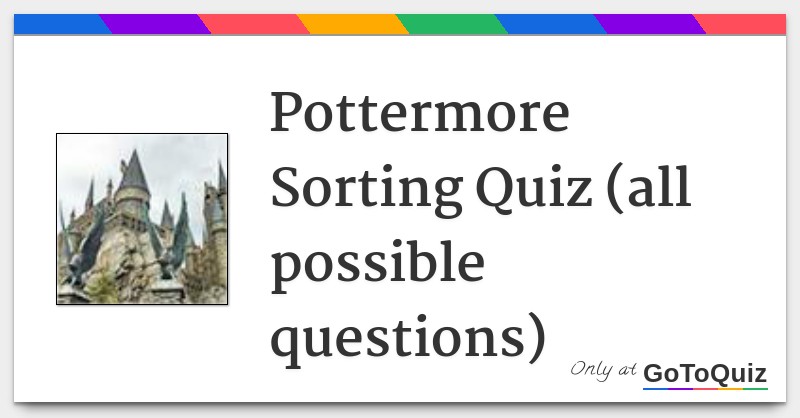 Featured image of post Pottermore House Quiz All Questions