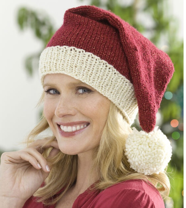 Featured image of post Santa Hat Knitting Pattern Free