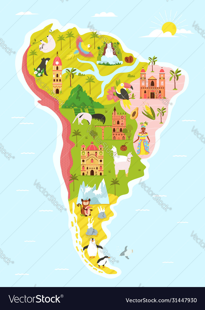 Featured image of post South America Landmarks Map