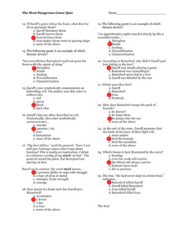 Featured image of post The Most Dangerous Game Quiz