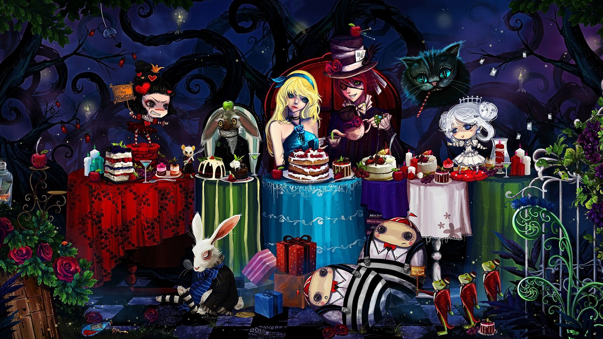 Featured image of post Trippy Dark Alice In Wonderland Wallpaper